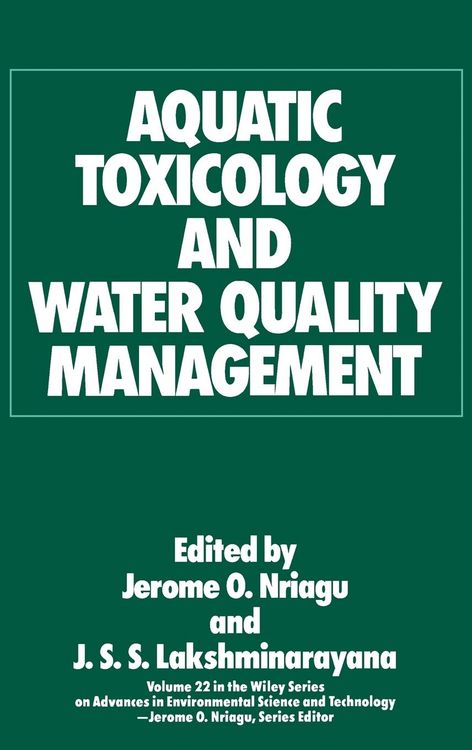 Produktbild: Aquatic Toxicology and Water Quality Management