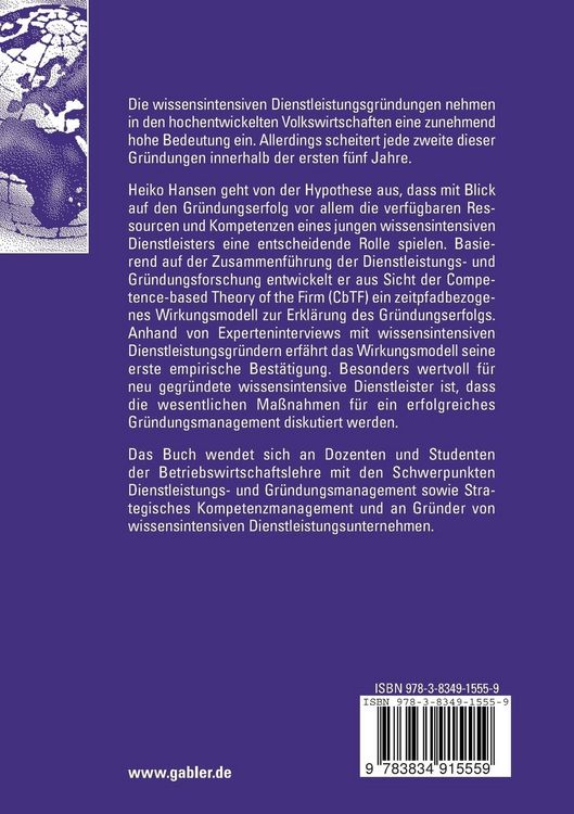 Produktbild: Gr&uuml;ndungserfolg wissensintensiver Dienstleister