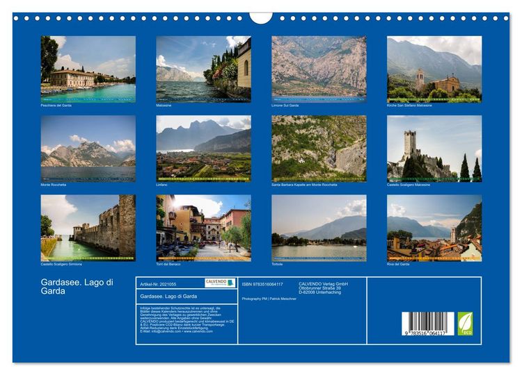 Produktbild: Gardasee. Lago di Garda (Wandkalender 2026 DIN A3 quer), CALVENDO Monatskalender