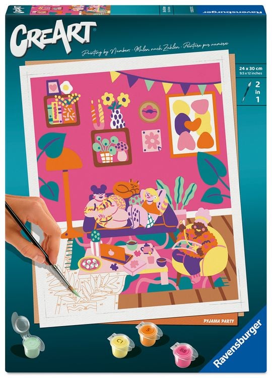 Produktbild: CreArt, Malen nach Zahlen Adults Trend - Pyjama Party