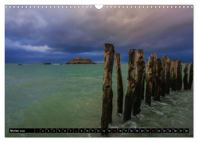 Produktbild: SAINT-MALO, C&ocirc;te d'Emeraude (Calendrier mural 2026 DIN A3 vertical), CALVENDO calendrier mensuel