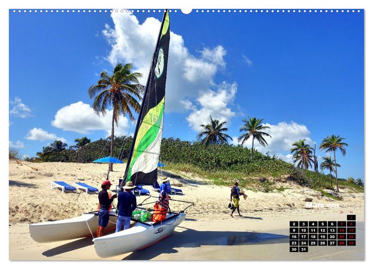 Produktbild: Katamarane an Traumstr&auml;nden - Hobie Cats in Cuba (Wandkalender 2026 DIN A2 quer), CALVENDO Monatskalender