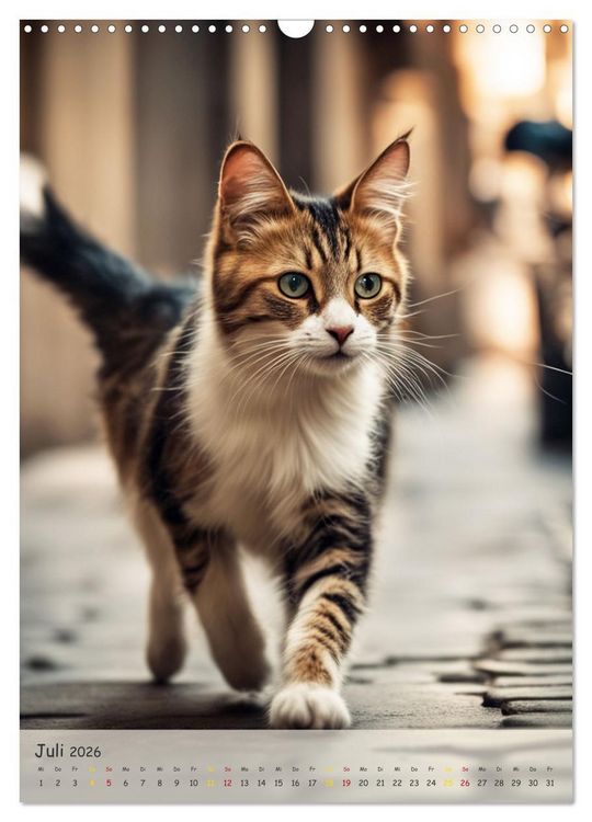 Produktbild: In den Stra&szlig;en der Stadt - Tiere mitten unter uns (Wandkalender 2026 DIN A3 hoch), CALVENDO Monatskalender