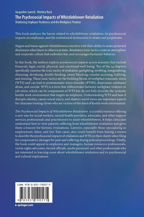 Produktbild: The Psychosocial Impacts of Whistleblower Retaliation