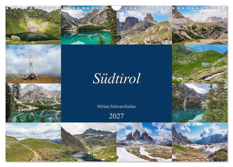 Produktbild: S&uuml;dtirol (Wandkalender 2027 DIN A3 quer), CALVENDO Monatskalender
