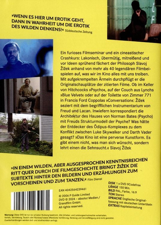 Produktbild: The Pervert's Guide to Cinema (Neuauflage)