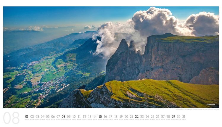 Produktbild: Luftbildkalender Dolomiten 2027