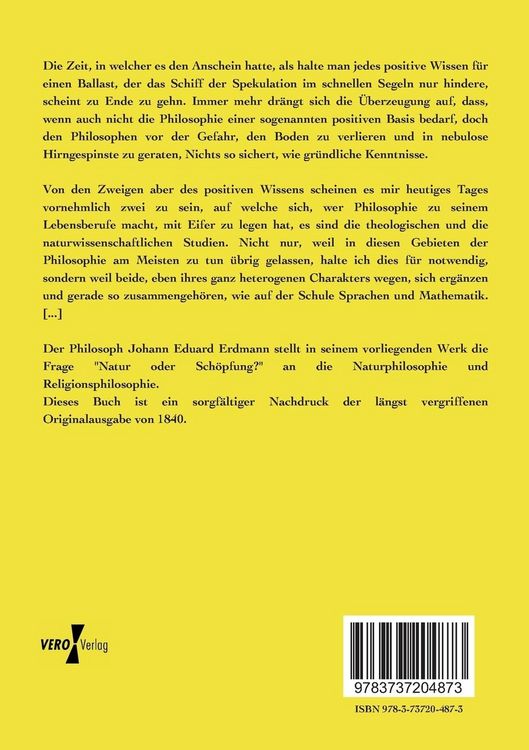 Produktbild: Natur oder Sch&ouml;pfung?