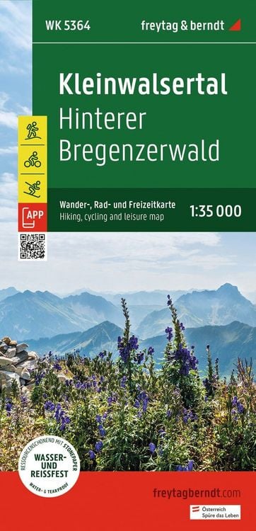 Produktbild: Freytag & berndt Wanderkarte WK 5364 Kleinwalsertal, Hinterer Bregenzerwald 1:35.000