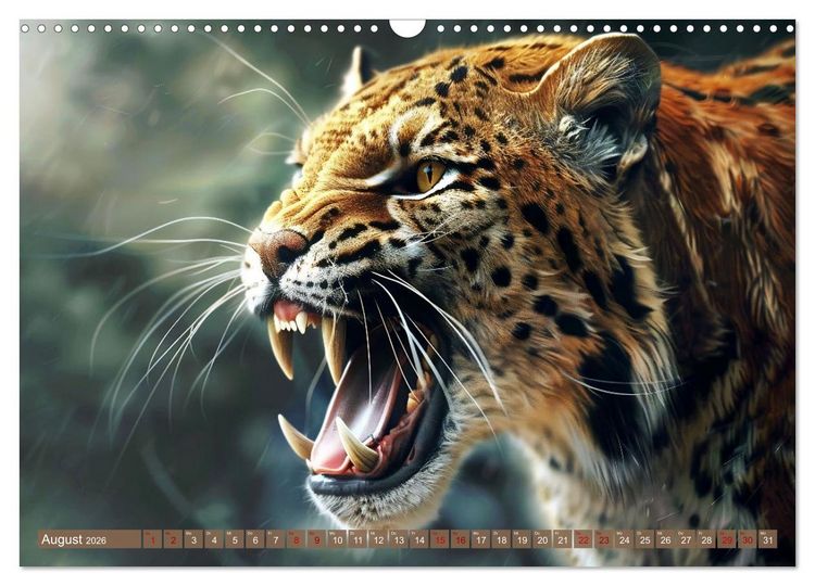 Produktbild: Wenn die wilden Katzen leise durch ihr Revier streifen (Wandkalender 2026 DIN A3 quer), CALVENDO Monatskalender