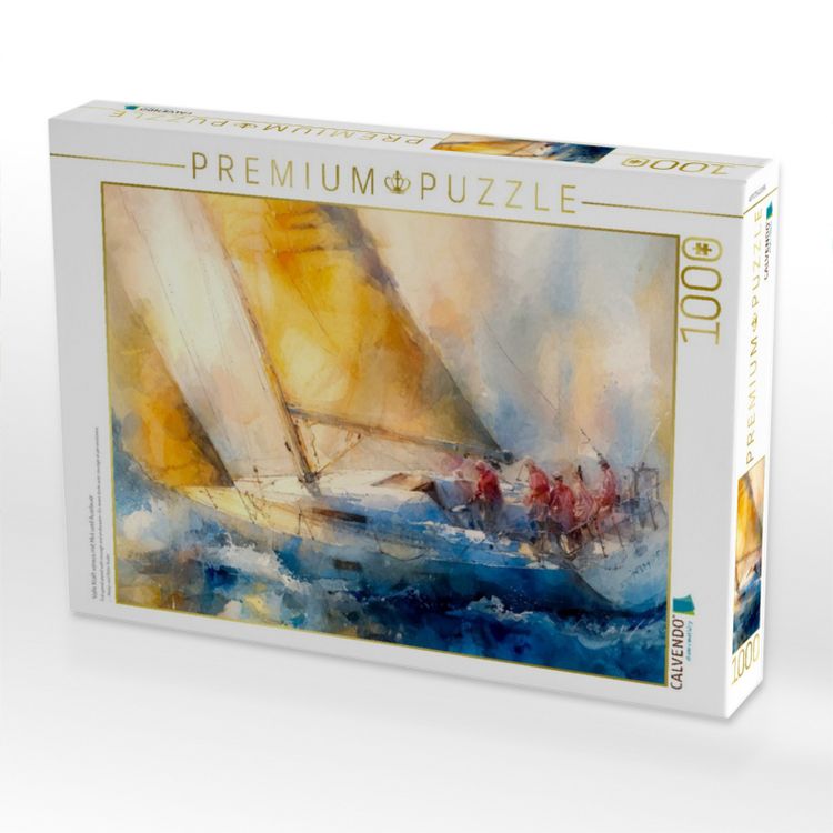Produktbild: CALVENDO Puzzle Volle Kraft voraus mit Mut und Ausdauer | 1000 Teile Lege-Gr&ouml;&szlig;e 64x48cm Foto-Puzzle f&uuml;r gl&uuml;ckliche Stunden