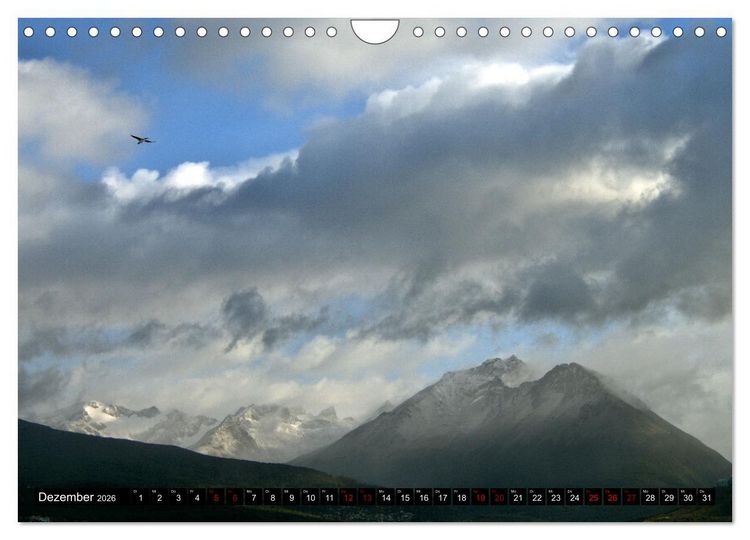 Produktbild: Patagonien mit Feuerland (Wandkalender 2026 DIN A4 quer), CALVENDO Monatskalender