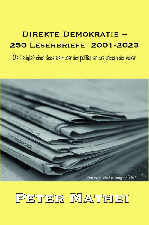 Produktbild: Direkte Demokratie &ndash; 250 Leserbriefe 2001-2023