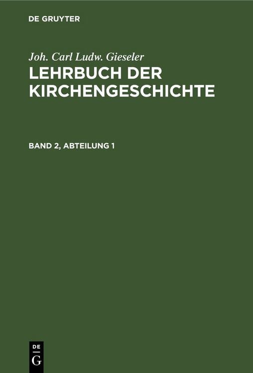 Produktbild: Lehrbuch der Kirchengeschichte. Band 2, Abteilung 1