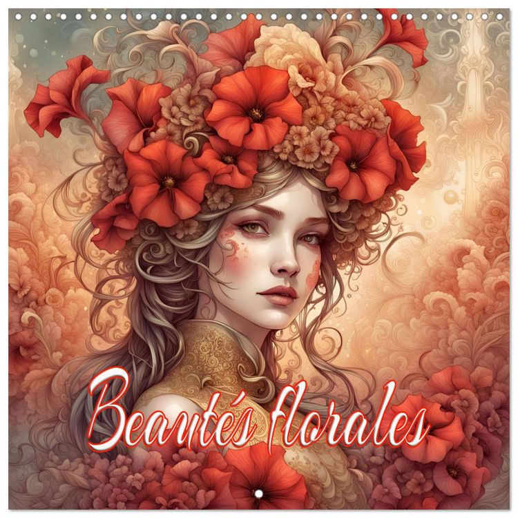 Produktbild: Beaut&eacute;s florales (Calendrier mural carr&eacute; 2026 30x30 cm) Calendrier double avec une page pour vos prises de notes