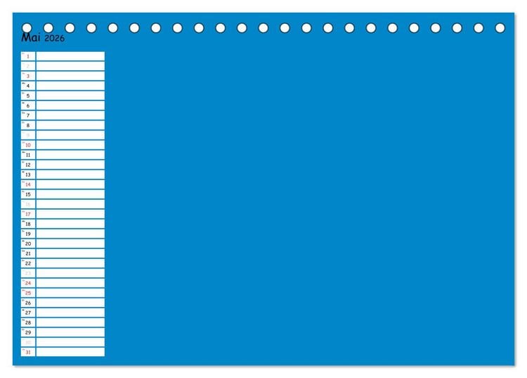 Produktbild: Bunter Bastelkalender (Tischkalender 2026 DIN A5 quer), CALVENDO Monatskalender