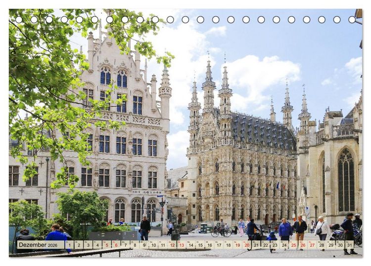 Produktbild: Bezauberndes L&ouml;wen in Belgien (Tischkalender 2026 DIN A5 quer), CALVENDO Monatskalender