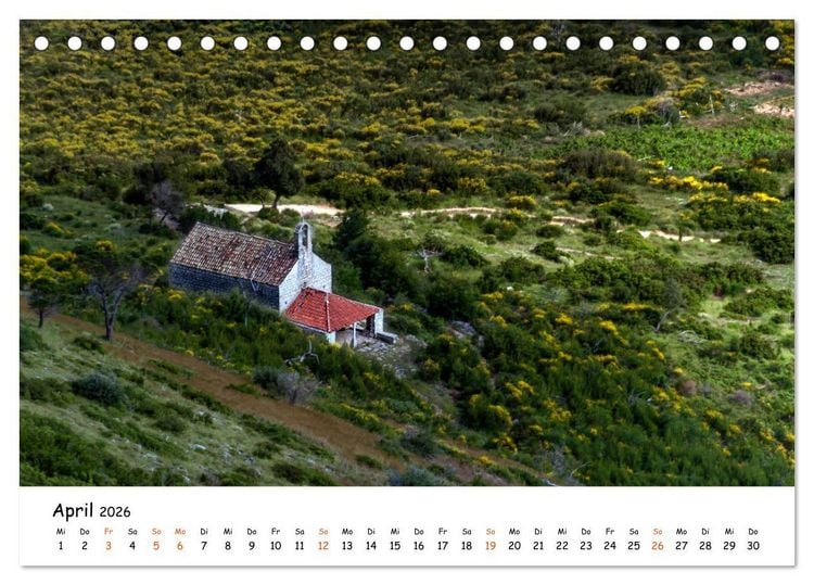Produktbild: Dalmatiens S&uuml;den, Peljesac und Korcula (Tischkalender 2026 DIN A5 quer), CALVENDO Monatskalender