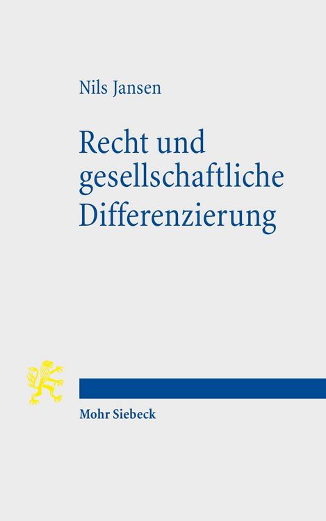 Produktbild: Recht und gesellschaftliche Differenzierung