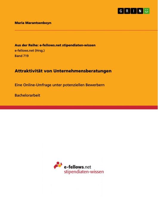 Produktbild: Attraktivit&auml;t von Unternehmensberatungen