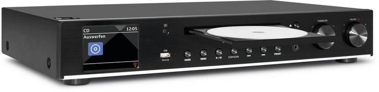 Produktbild: TechniSat DIGITRADIO 143 CD Radio-Adapter DAB, DAB+, Internet, UKW AUX, Bluetooth&reg;, CD, USB, WLAN, Internetradio Inkl