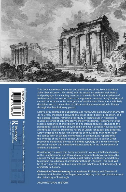 Produktbild: Julien-David Leroy and the Making of Architectural History