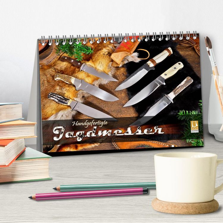 Produktbild: Handgefertigte Jagdmesser (Tischkalender 2026 DIN A5 quer), CALVENDO Monatskalender