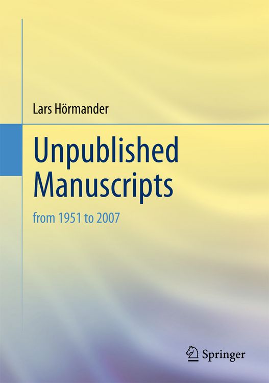 Produktbild: Unpublished Manuscripts