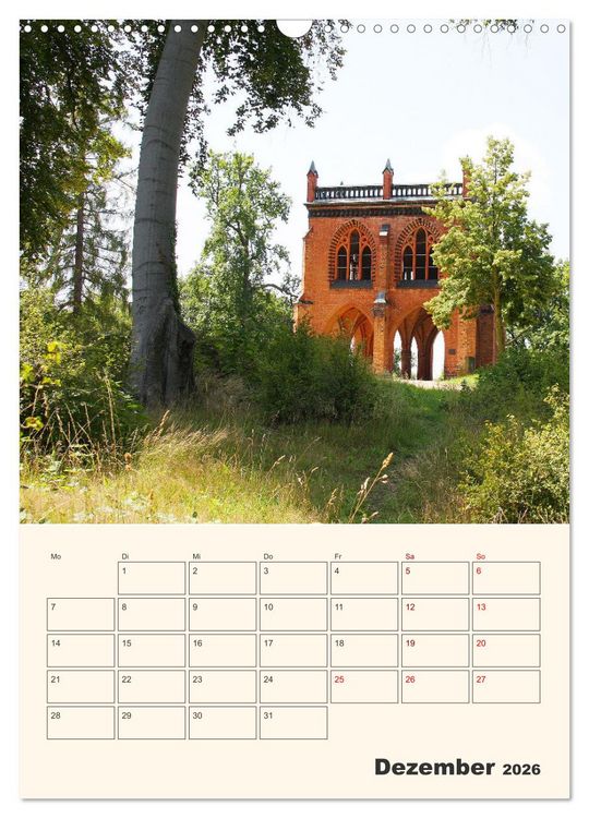 Produktbild: Park Sanssouci und Park Babelsberg (Wandkalender 2026 DIN A3 hoch), CALVENDO Monatskalender