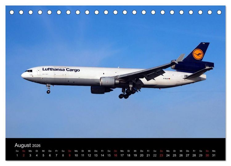 Produktbild: Internationale Frachtflugzeuge (Tischkalender 2026 DIN A5 quer), CALVENDO Monatskalender