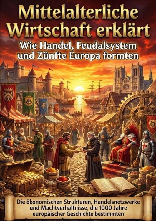 Produktbild: Mittelalterliche Wirtschaft erkl&auml;rt: Wie Handel, Feudalsystem und Z&uuml;nfte Europa formten
