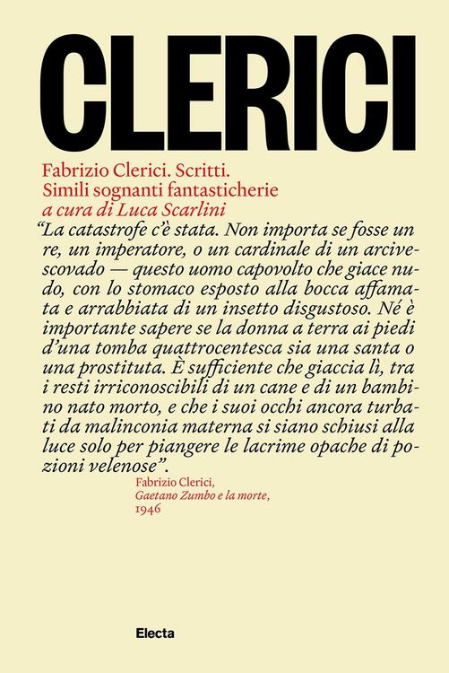 Produktbild: Fabrizio Clerici. Scritti. Simili sognanti fantasticherie
