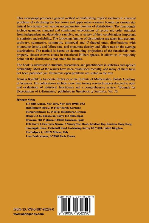 Produktbild: Projecting Statistical Functionals