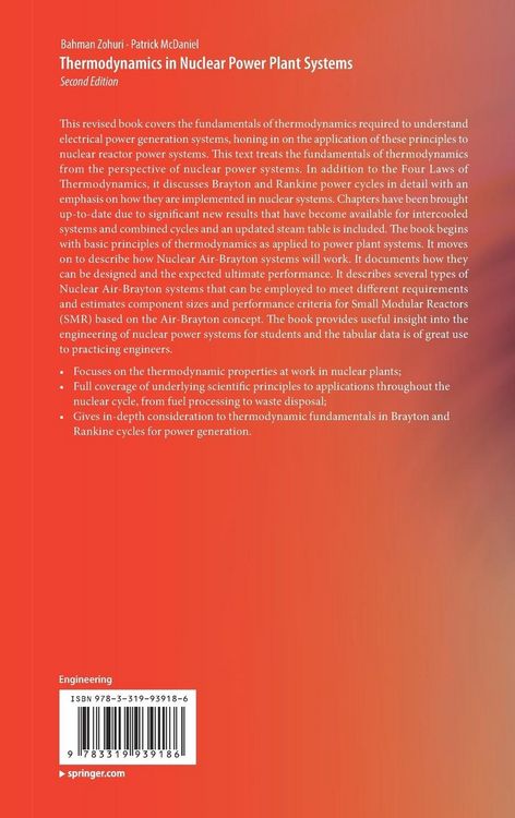 Produktbild: Thermodynamics in Nuclear Power Plant Systems