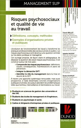 Produktbild: Risques psychosociaux et qualit&eacute; de vie au travail