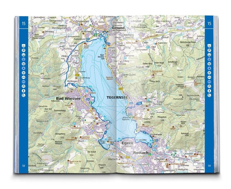 Produktbild: KOMPASS Wanderf&uuml;hrer Tegernsee, Schliersee, 55 Touren mit Extra-Tourenkarte
