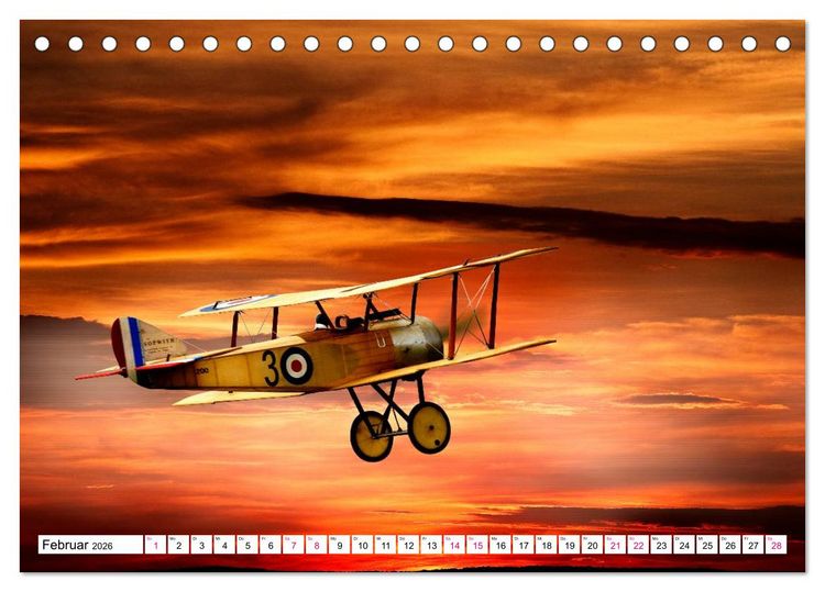 Produktbild: Modellflug in Szene gesetzt (Tischkalender 2026 DIN A5 quer), CALVENDO Monatskalender
