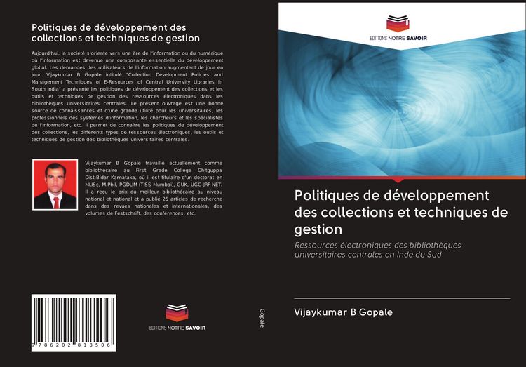 Produktbild: Politiques de d&eacute;veloppement des collections et techniques de gestion