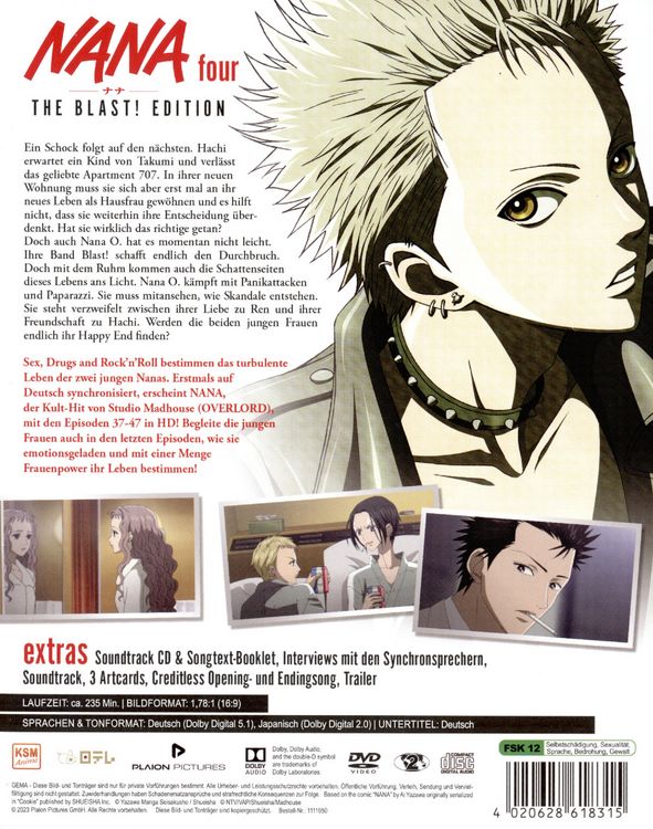 NANA - The Blast! Edition Vol. 4 (Ep. 37-47) (+ Soundtrack-CD) [2