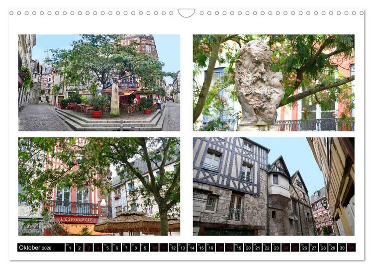 Produktbild: Rouen entdecken (Wandkalender 2026 DIN A3 quer), CALVENDO Monatskalender