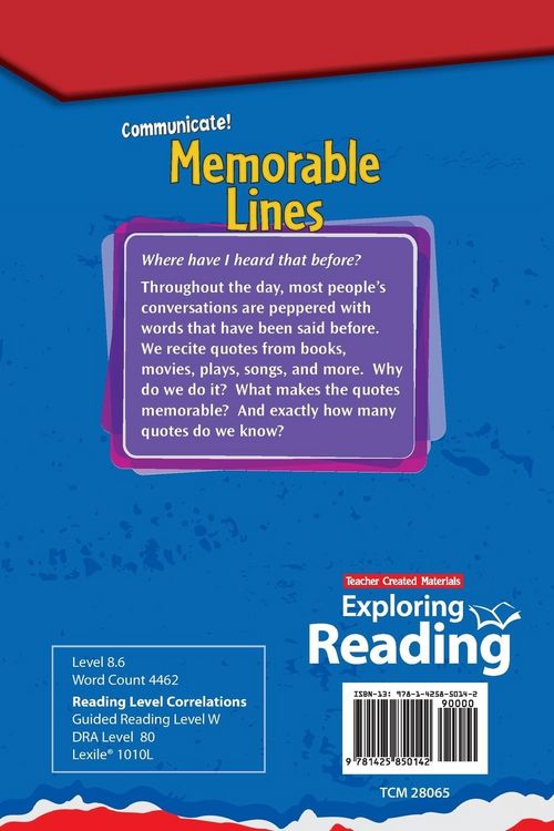 Produktbild: Communicate! Memorable Lines