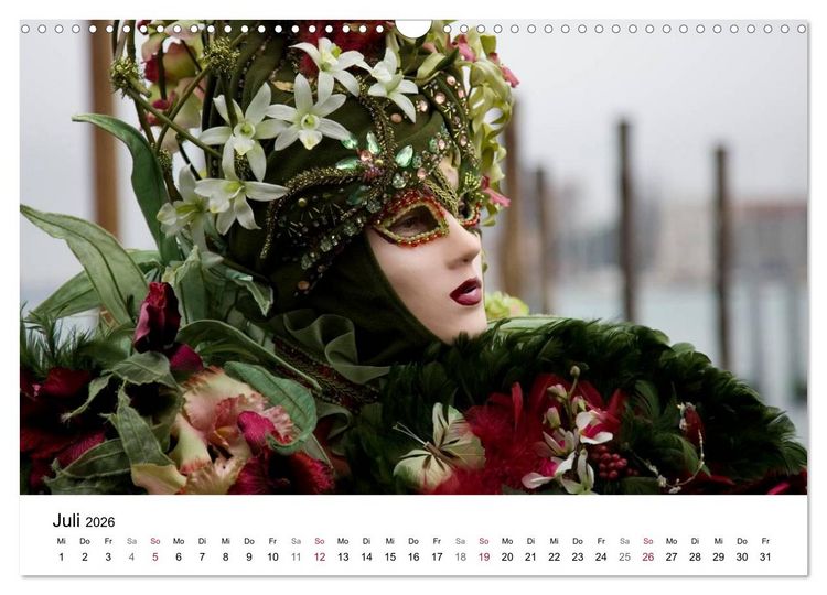 Produktbild: Carnevale di Venezia 2026 (Wandkalender 2026 DIN A3 quer), CALVENDO Monatskalender