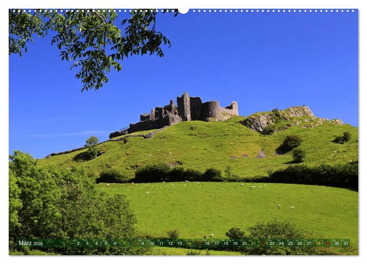 Produktbild: Naturwunder Wales (hochwertiger Premium Wandkalender 2026 DIN A2 quer), Kunstdruck in Hochglanz