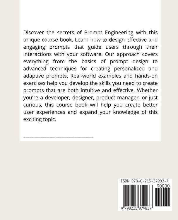 Produktbild: Coursebook Prompt Engineering