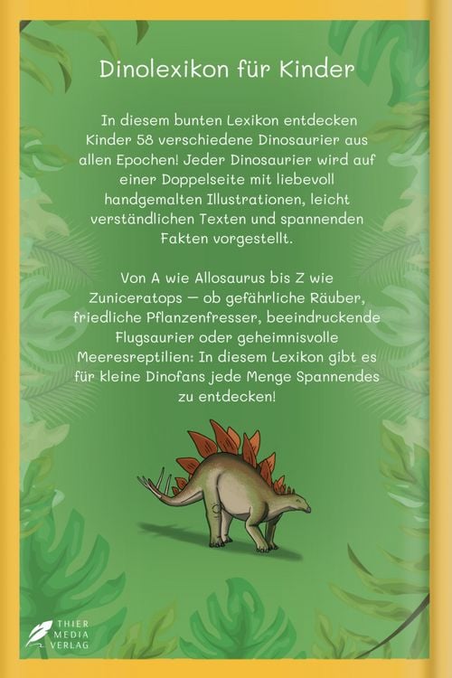 Produktbild: Dinolexikon f&uuml;r Kinder &ndash; Mein erstes Dinosaurier Buch von A bis Z