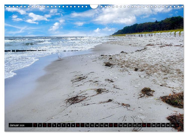 Produktbild: Fischland - Dar&szlig;- Zingst (Wandkalender 2026 DIN A3 quer), CALVENDO Monatskalender