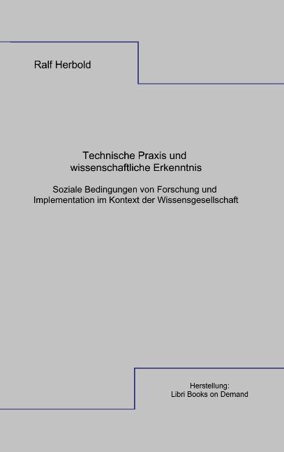 Produktbild: Technische Praxis und wissenschaftliche Erkenntnis