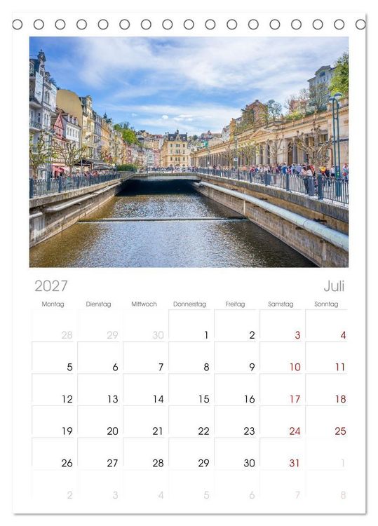 Produktbild: Tischplaner 2027 - Karlsbad / Karlovy Vary - Kleinod im Westb&ouml;hmischen B&auml;derdreieck (A5 Tischkalender zum Aufstellen) CALVENDO