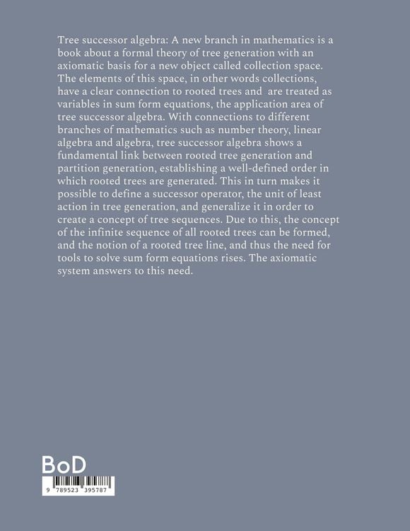 Produktbild: Tree successor algebra