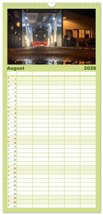 Produktbild: Familienplaner 2026 - Ein ganzes Jahr unter Volldampf! mit 5 Spalten (Wandkalender, 21 x 45 cm) CALVENDO